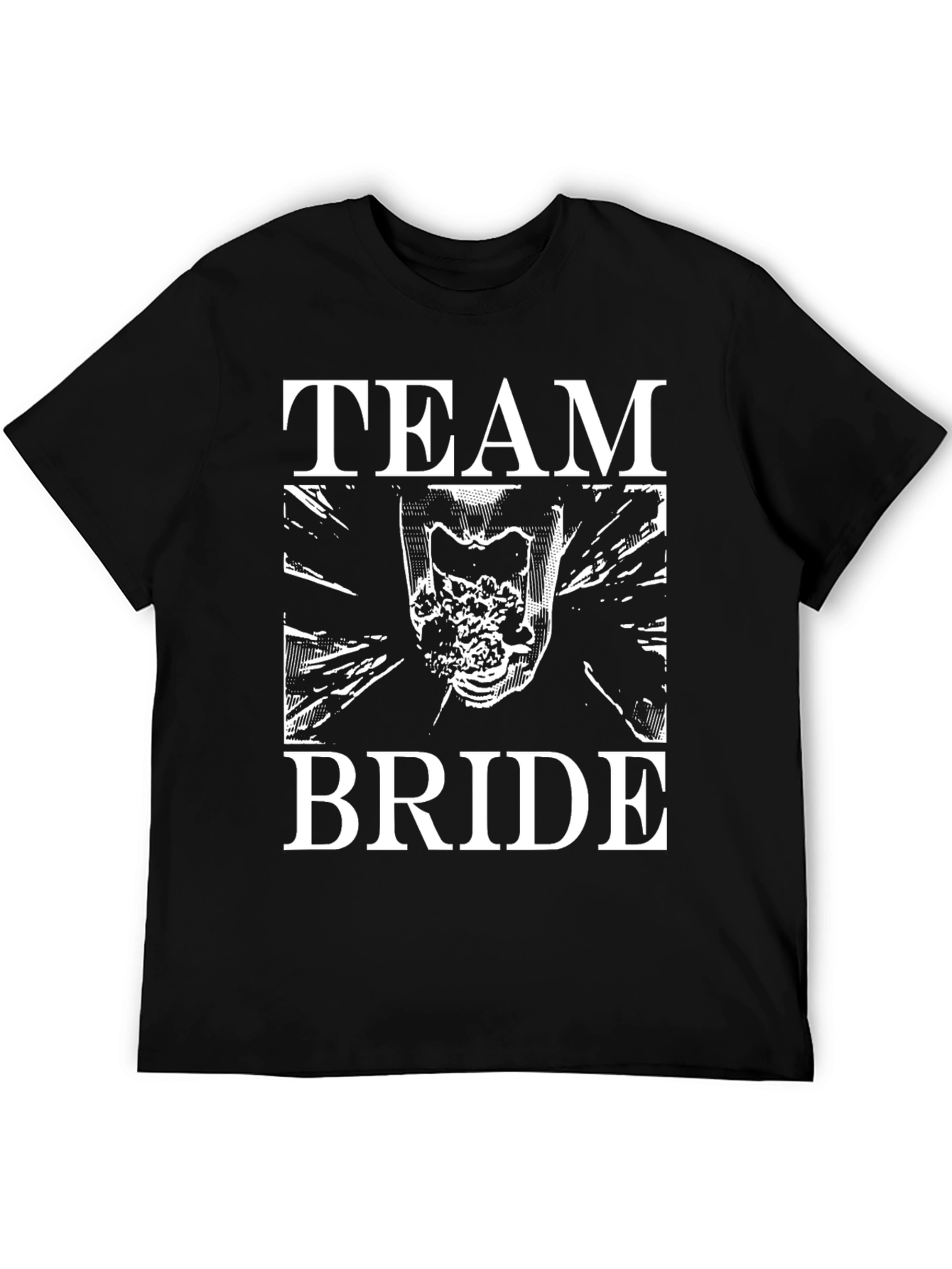 Team Bride Black Graphic T-Shirt