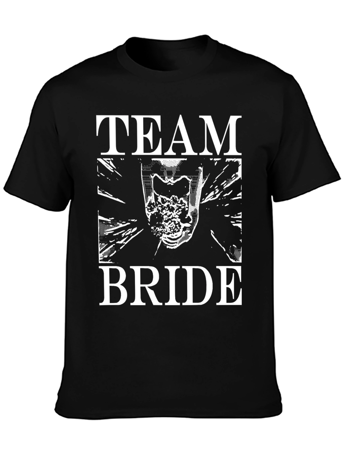 Team Bride Black Graphic T-Shirt