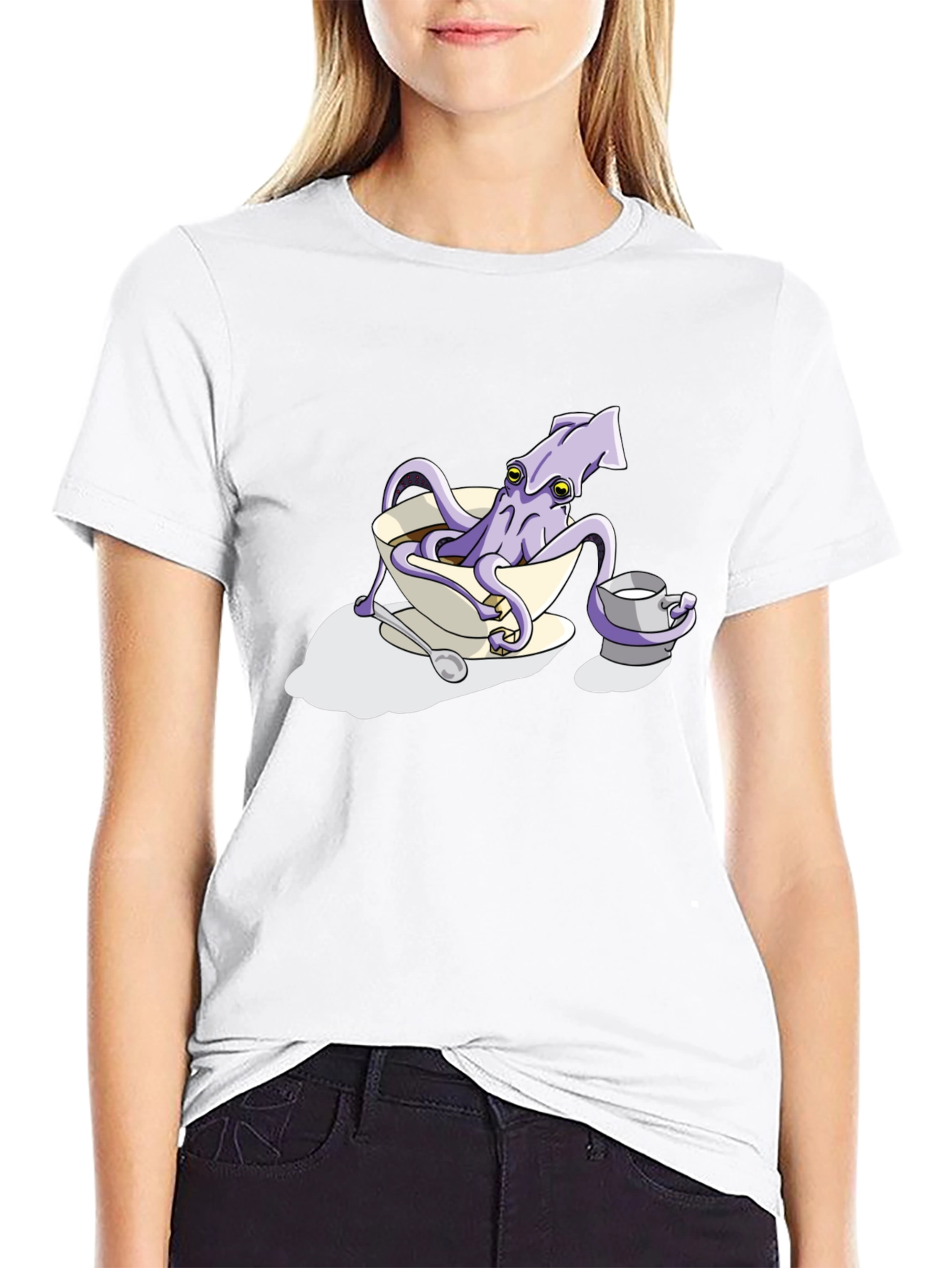 Squid in a Teacup Graphic Tee