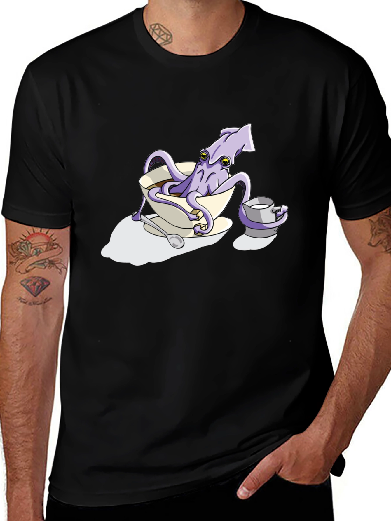 Squid in a Teacup Graphic Tee