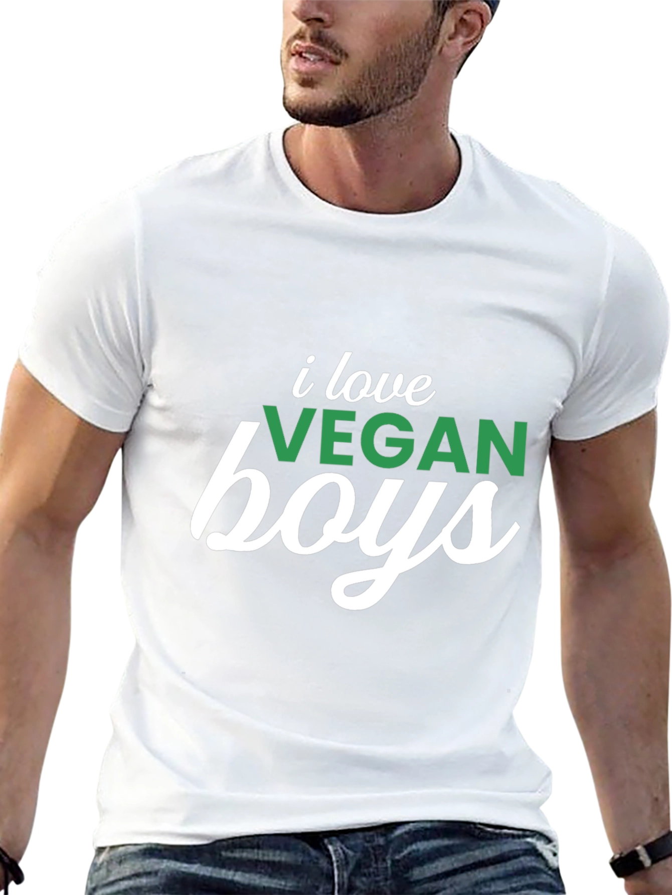 I Love Vegan Boys Graphic Tee - Unisex