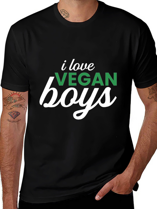 I Love Vegan Boys Graphic Tee - Unisex