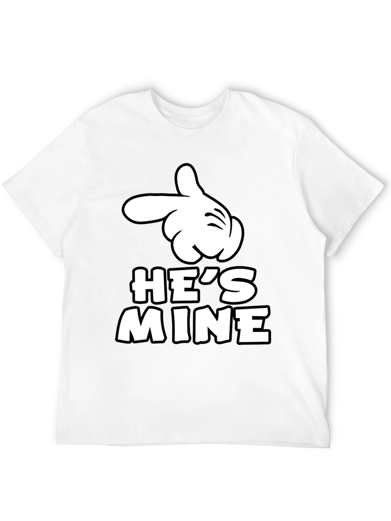 Hes Mine Matching Couple T-Shirt - Novelty Design