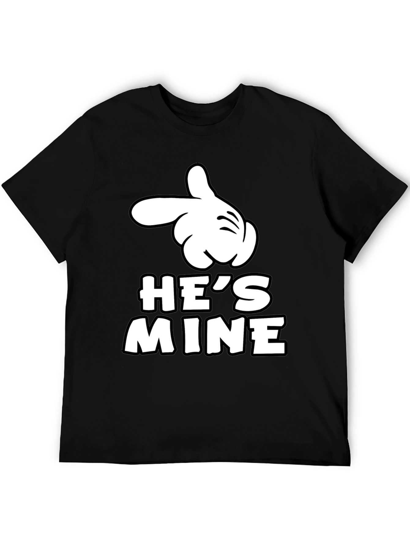 Hes Mine Matching Couple T-Shirt - Novelty Design