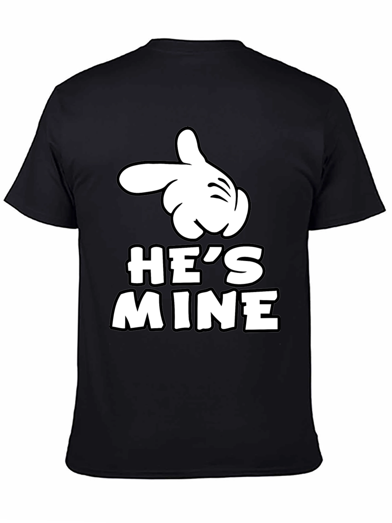 Hes Mine Matching Couple T-Shirt - Novelty Design
