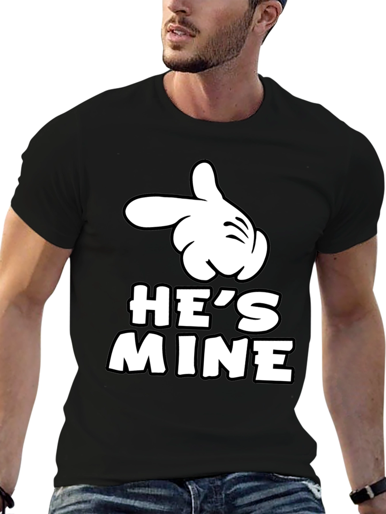 Hes Mine Matching Couple T-Shirt - Novelty Design