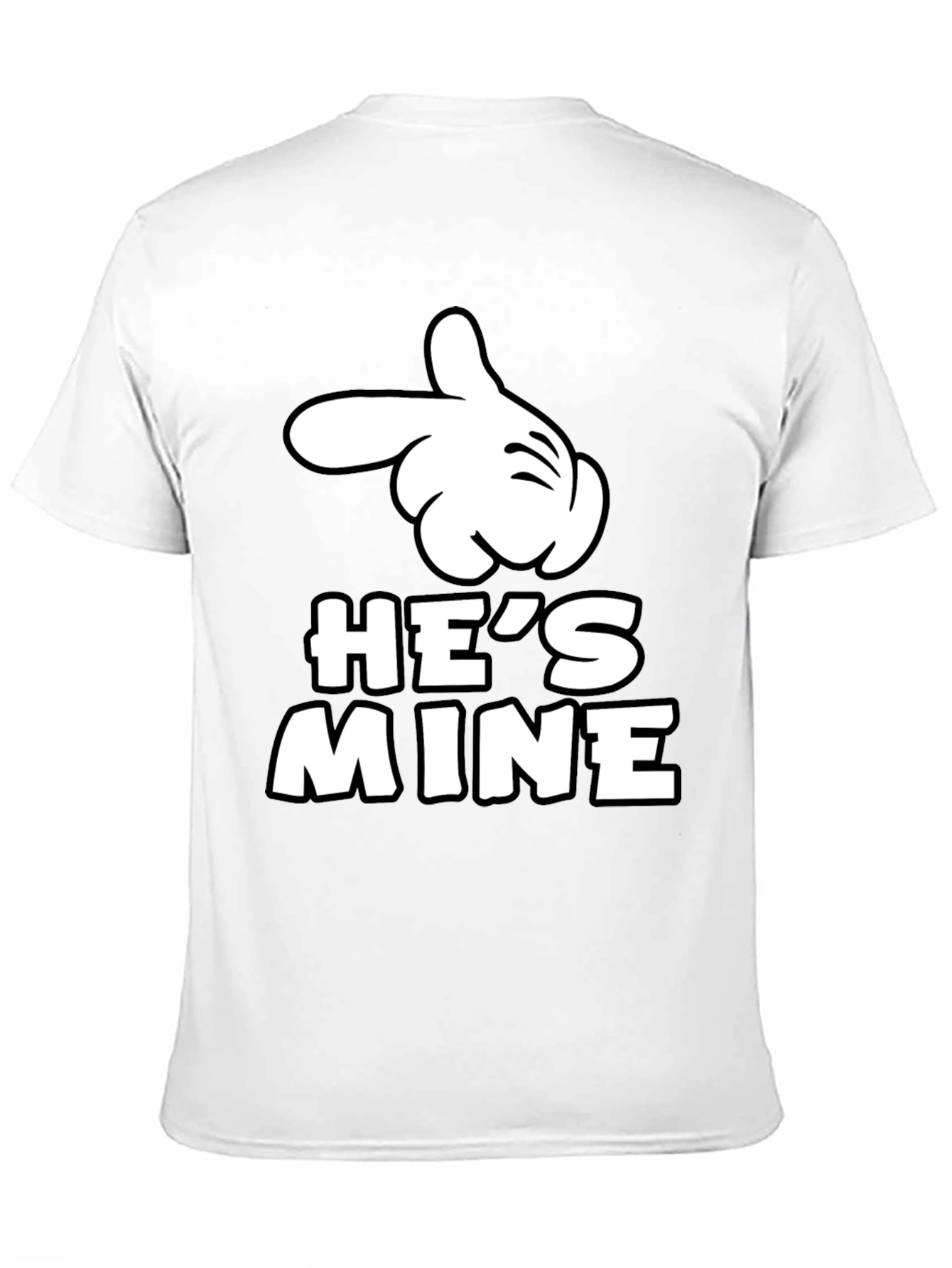 Hes Mine Matching Couple T-Shirt - Novelty Design