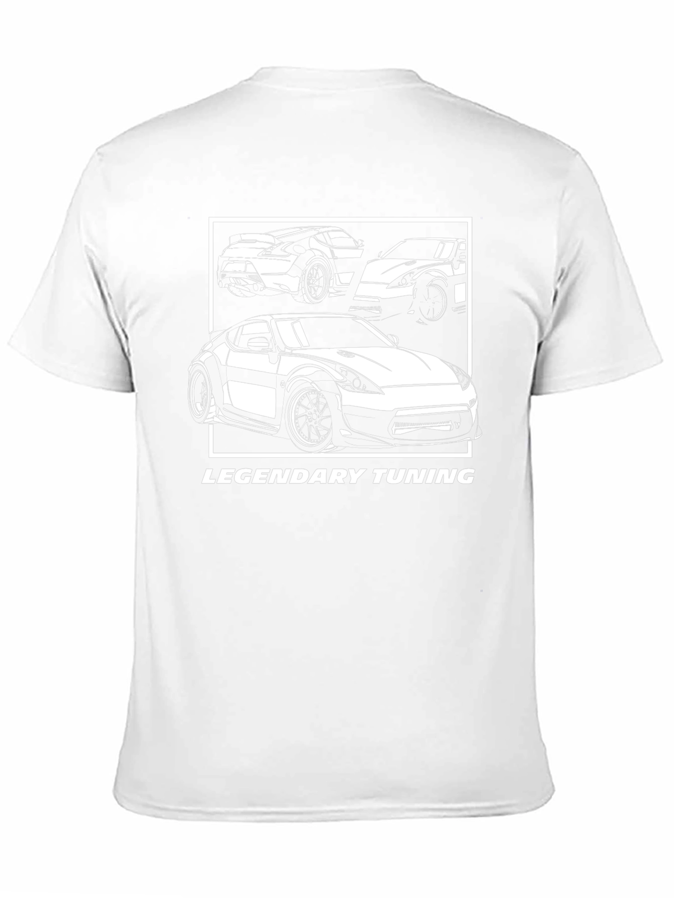 Legendary Tuning Car Graphic Tee - Black Cotton Blend