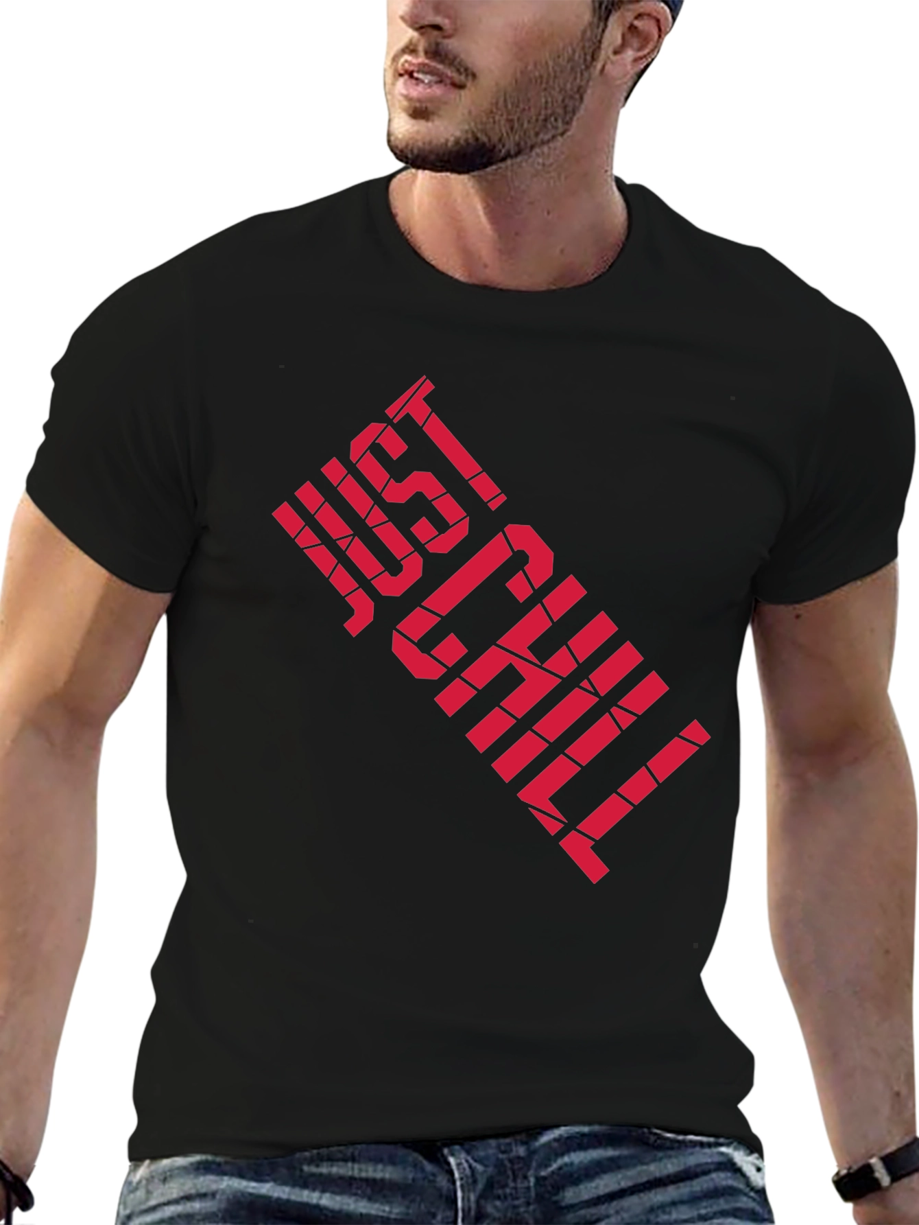 Just Chill Graphic Tee - Black