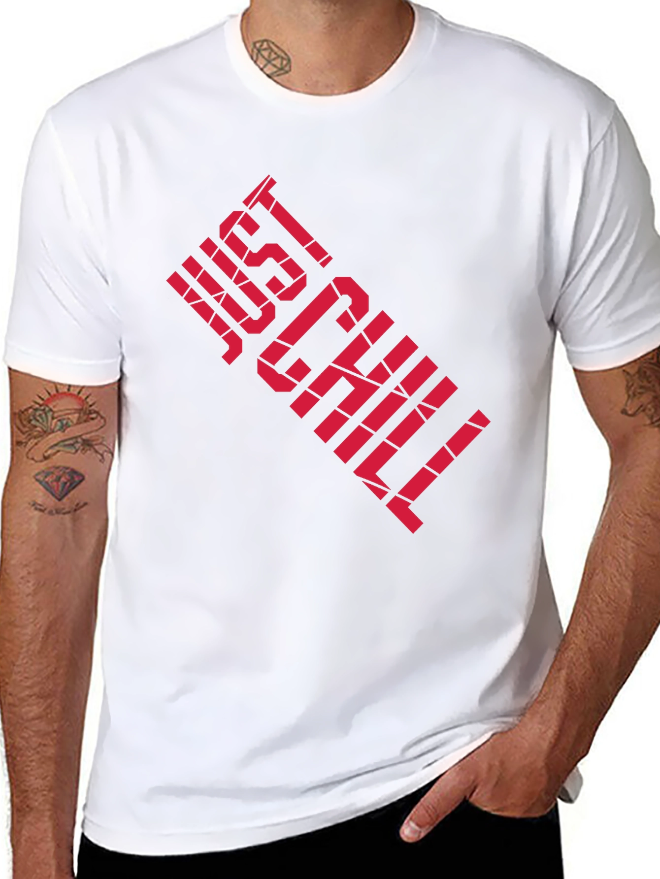 Just Chill Graphic Tee - Black