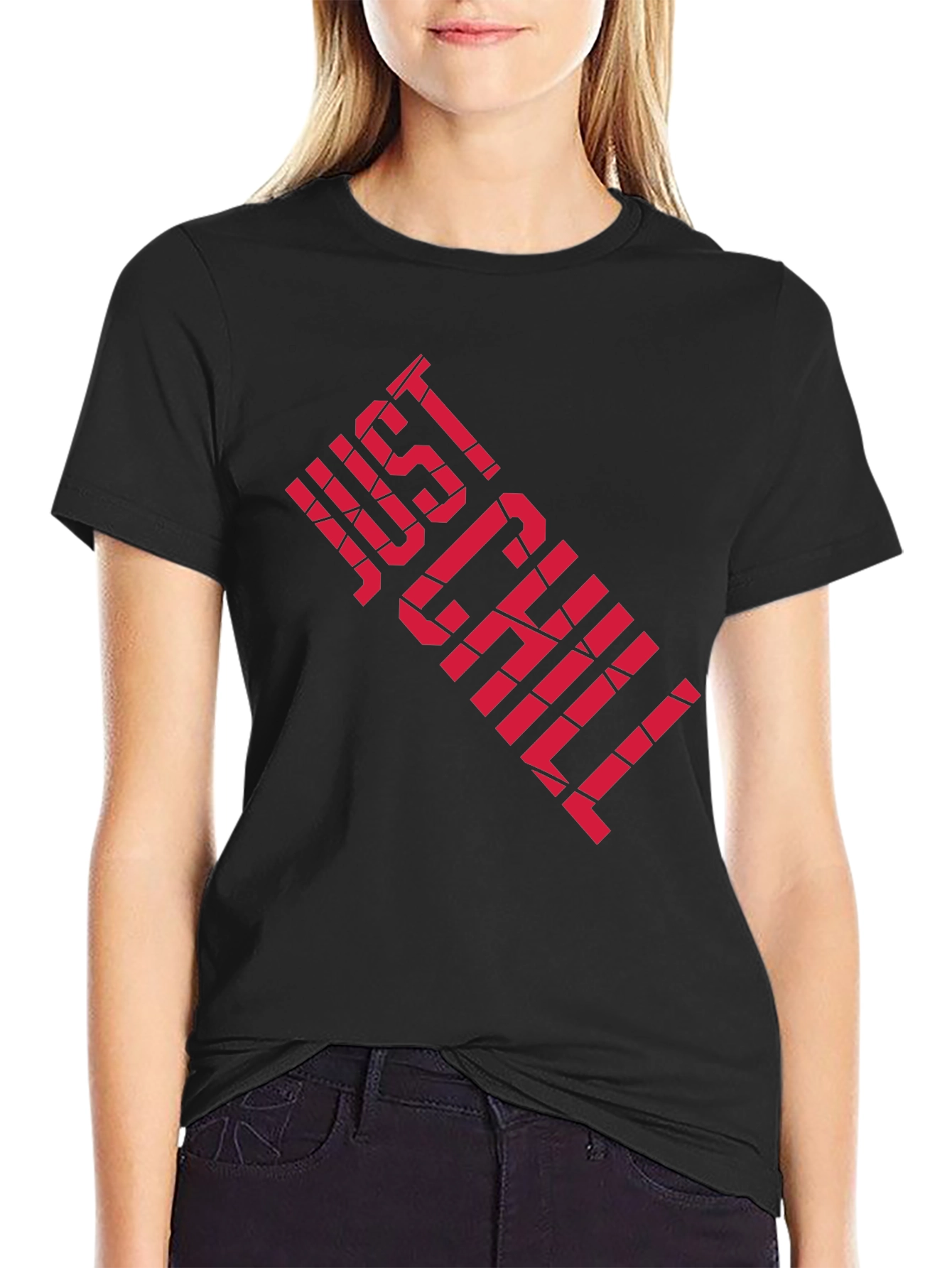 Just Chill Graphic Tee - Black