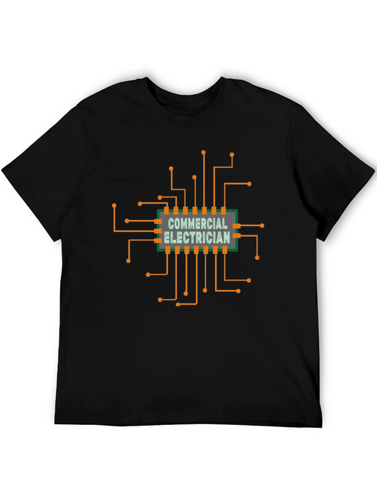 Commercial Electrician T-Shirt - Circuit Board Design