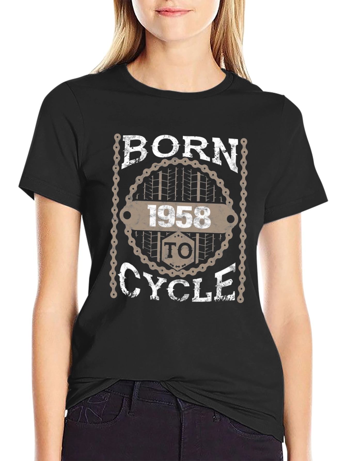 Born To Cycle 1958 Graphic Tee