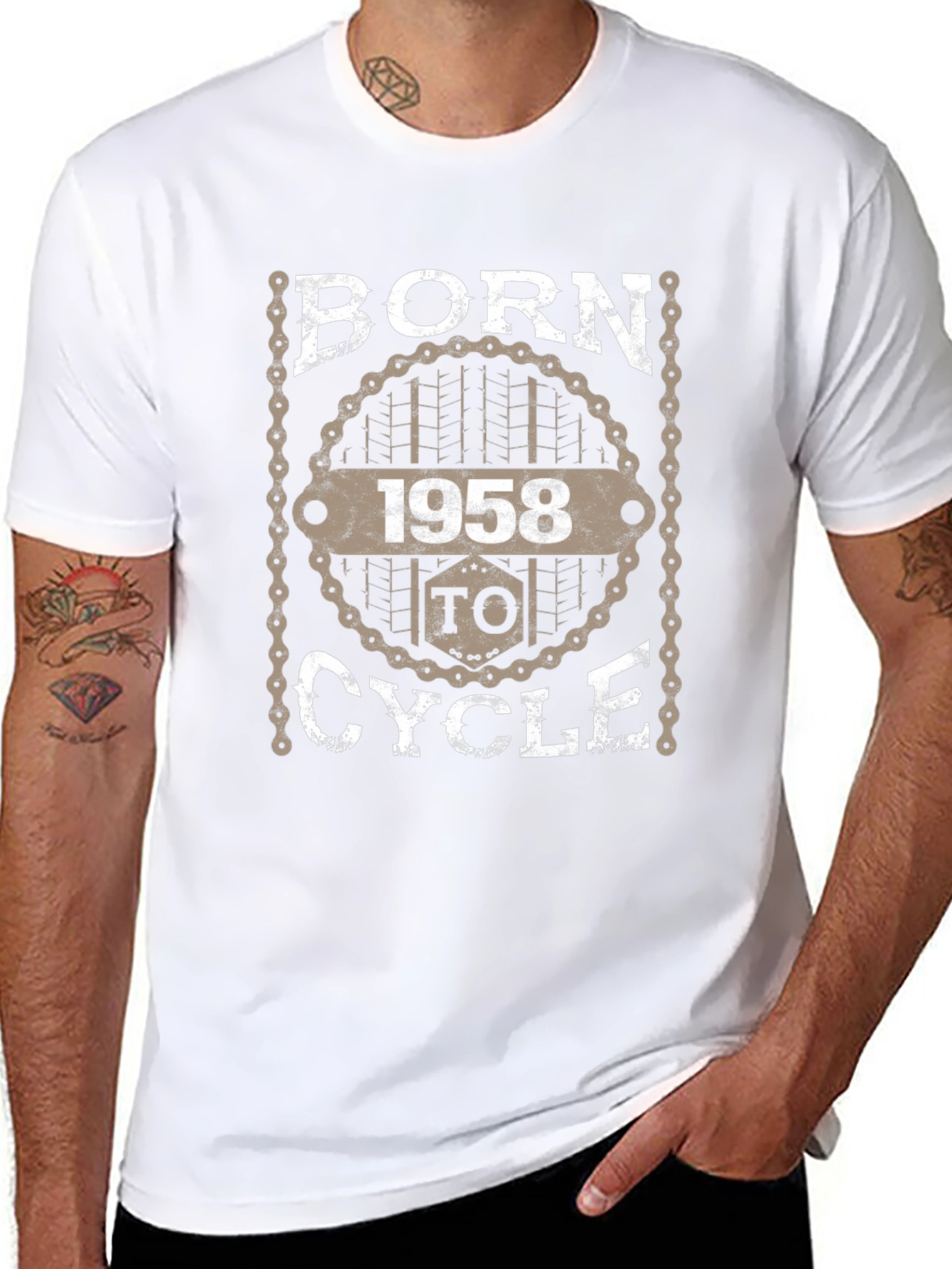 Born To Cycle 1958 Graphic Tee