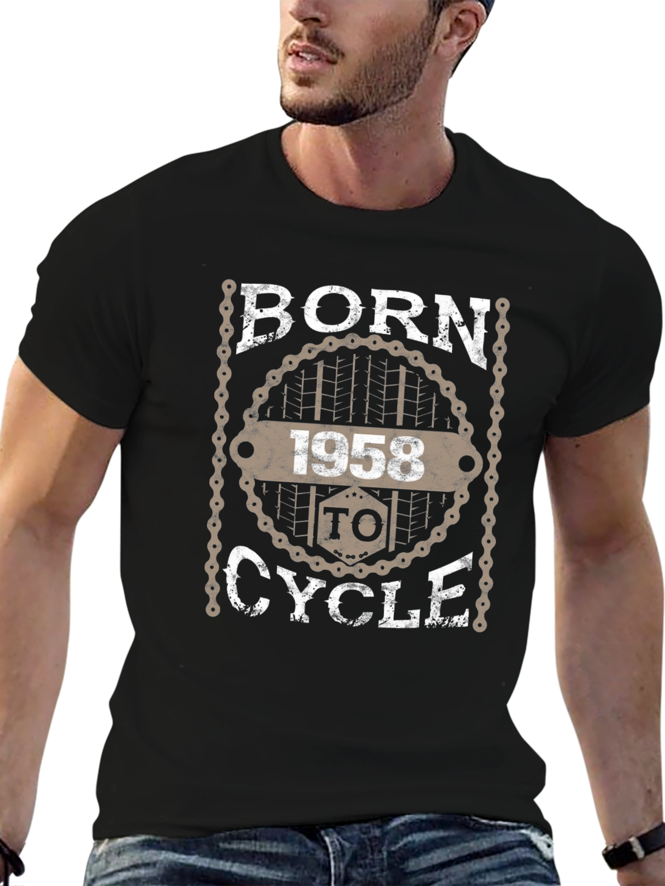 Born To Cycle 1958 Graphic Tee