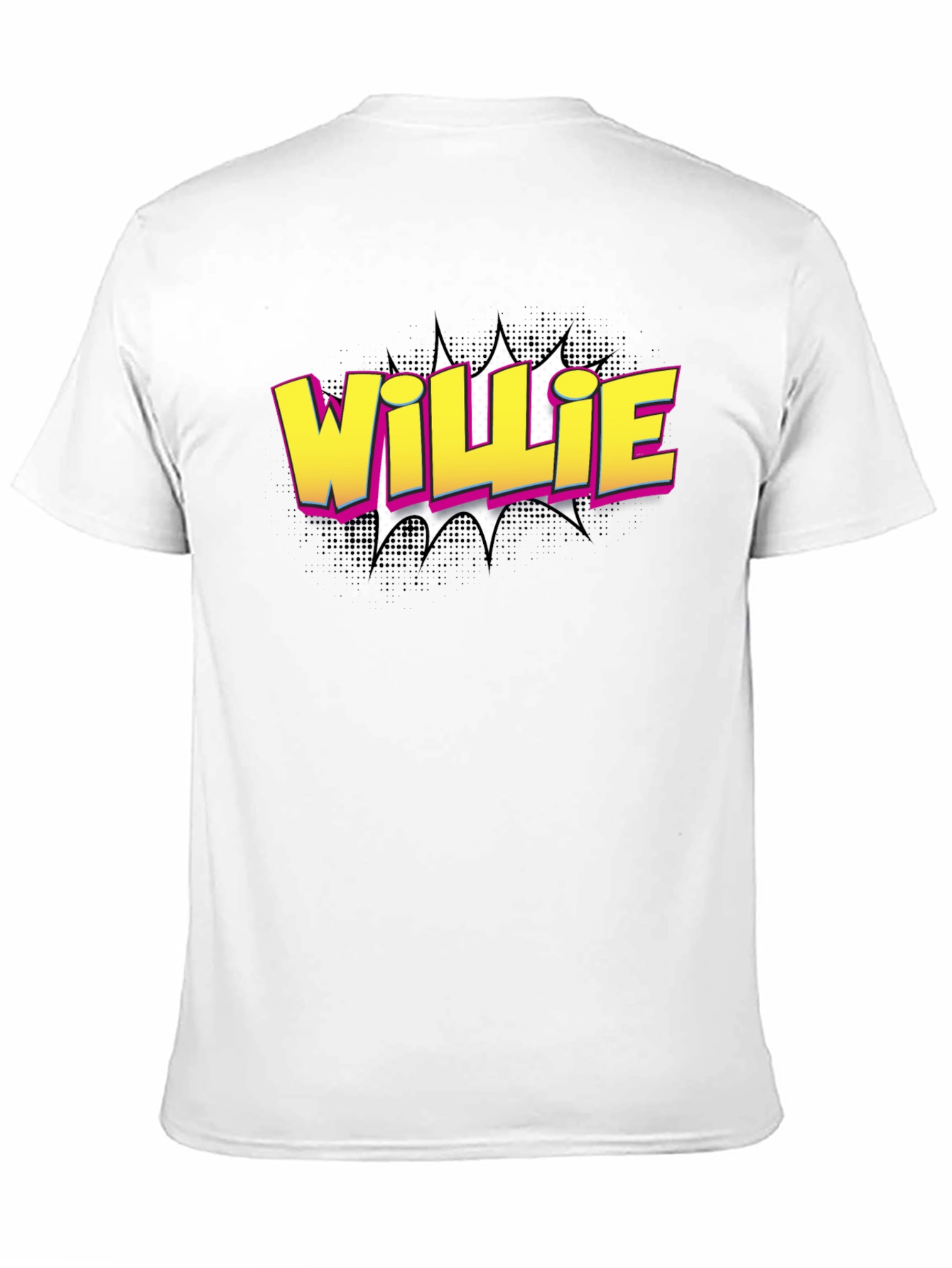 Willie Comic Style Black T-Shirt
