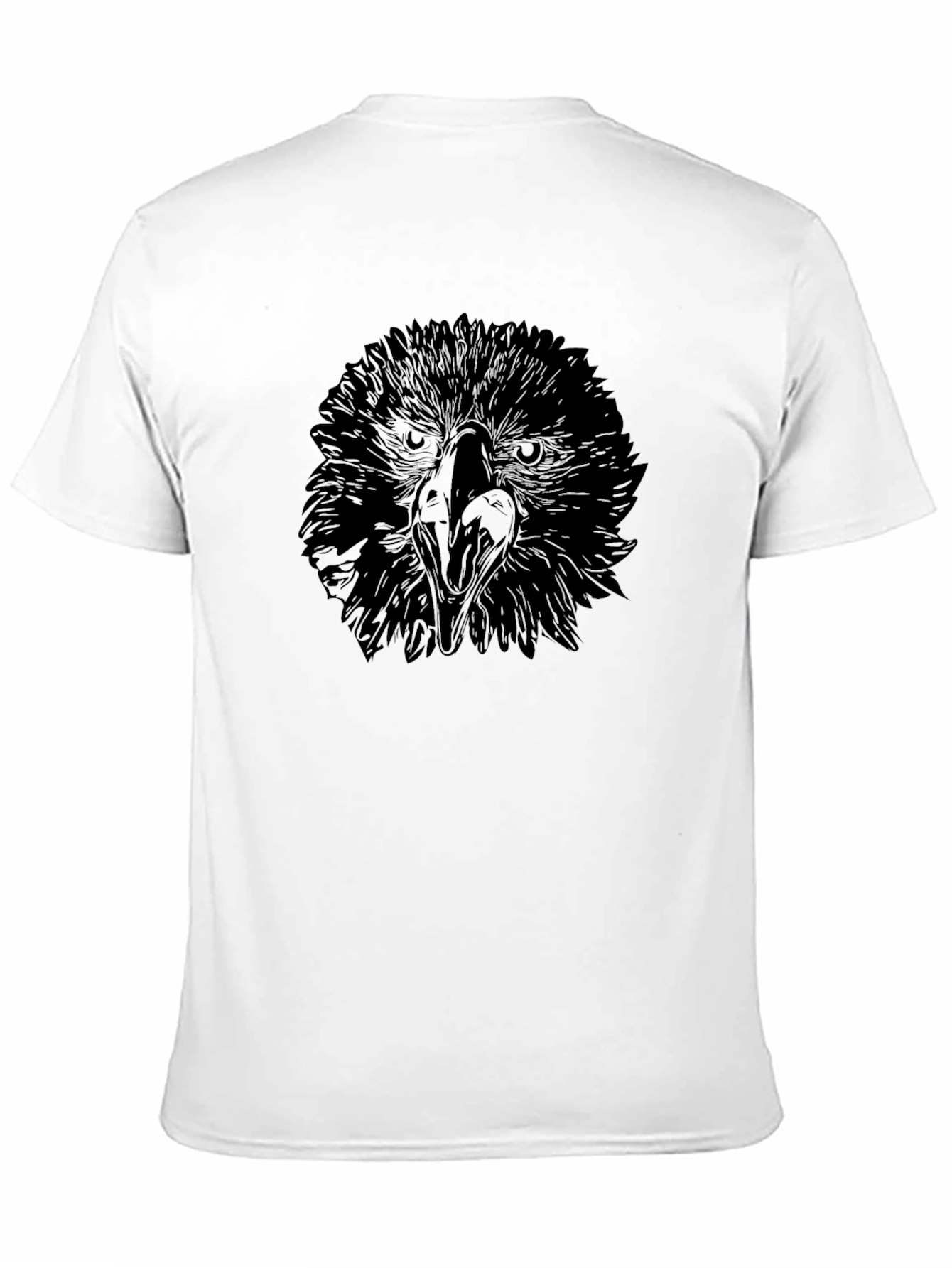 Eagle Graphic Tee - Black Cotton