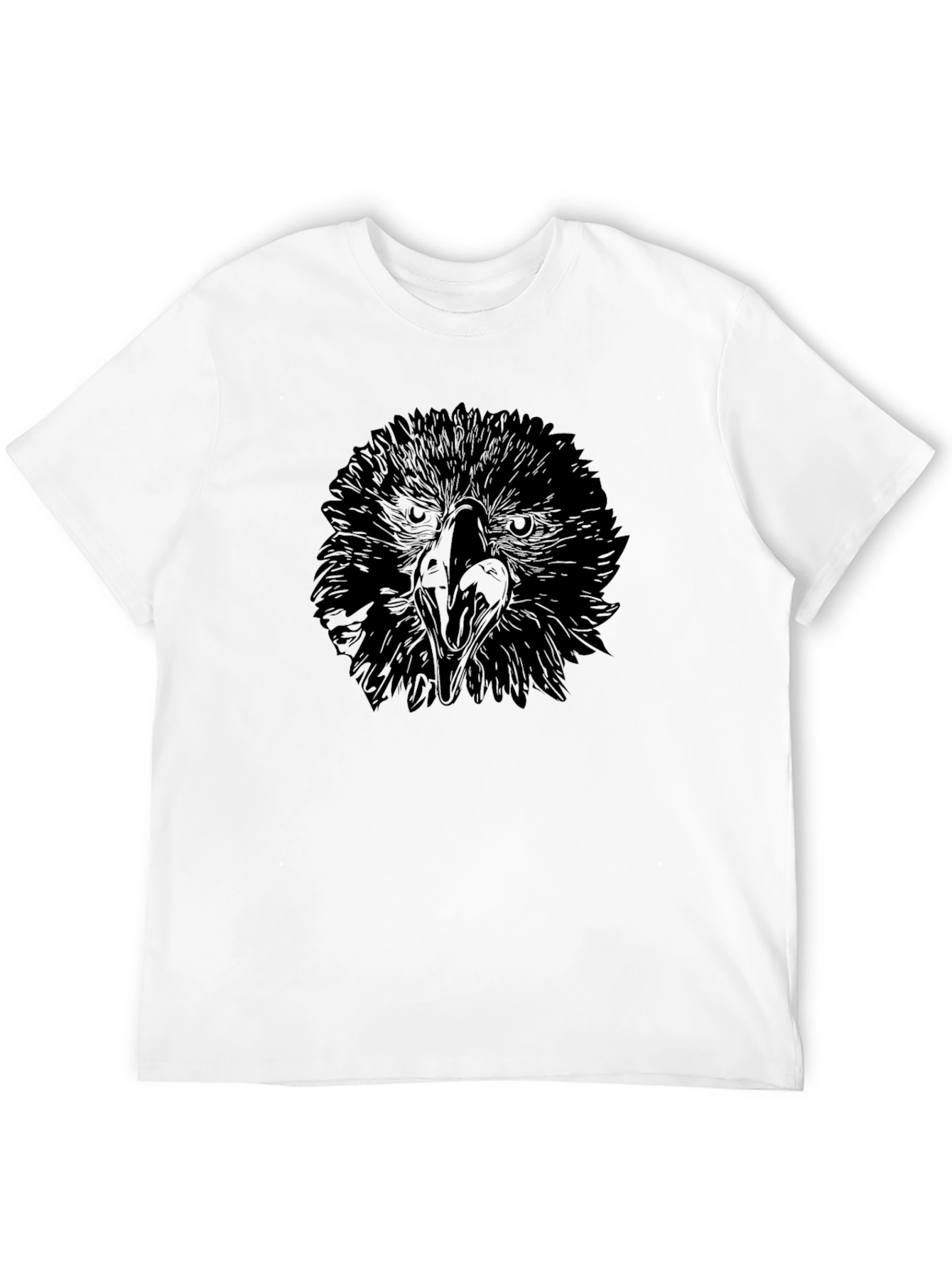 Eagle Graphic Tee - Black Cotton