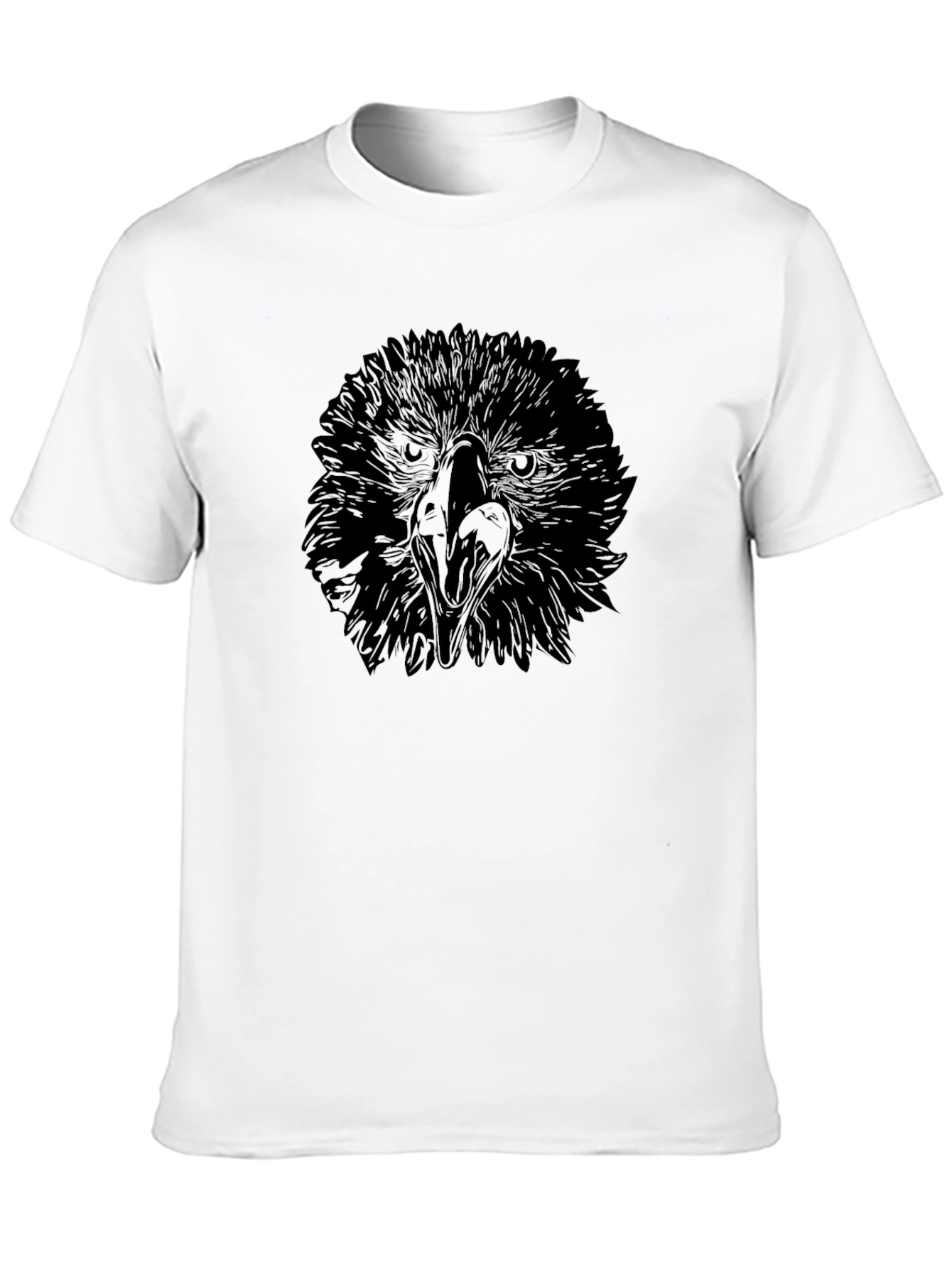 Eagle Graphic Tee - Black Cotton