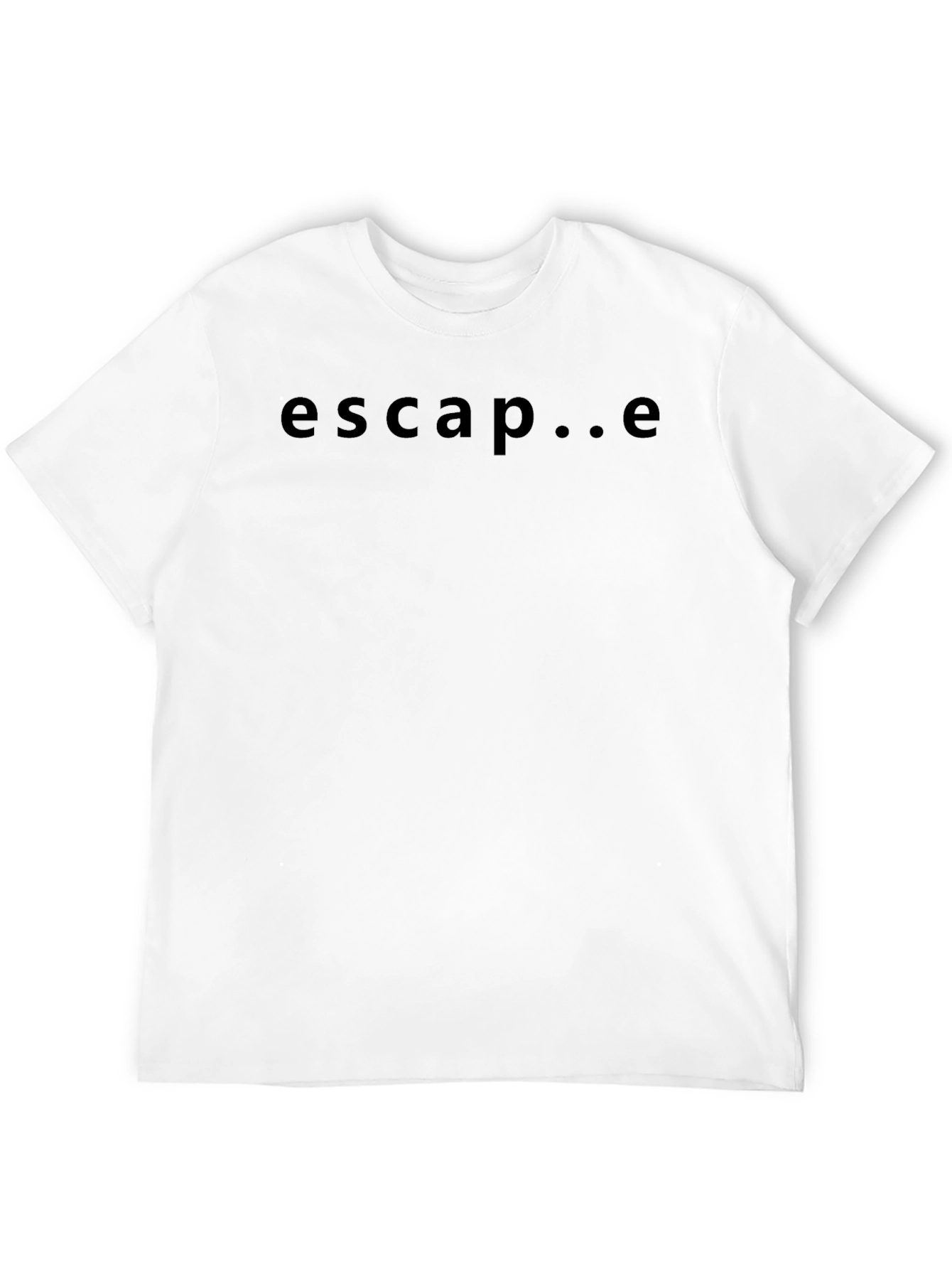Escape Mens Black Graphic T-Shirt