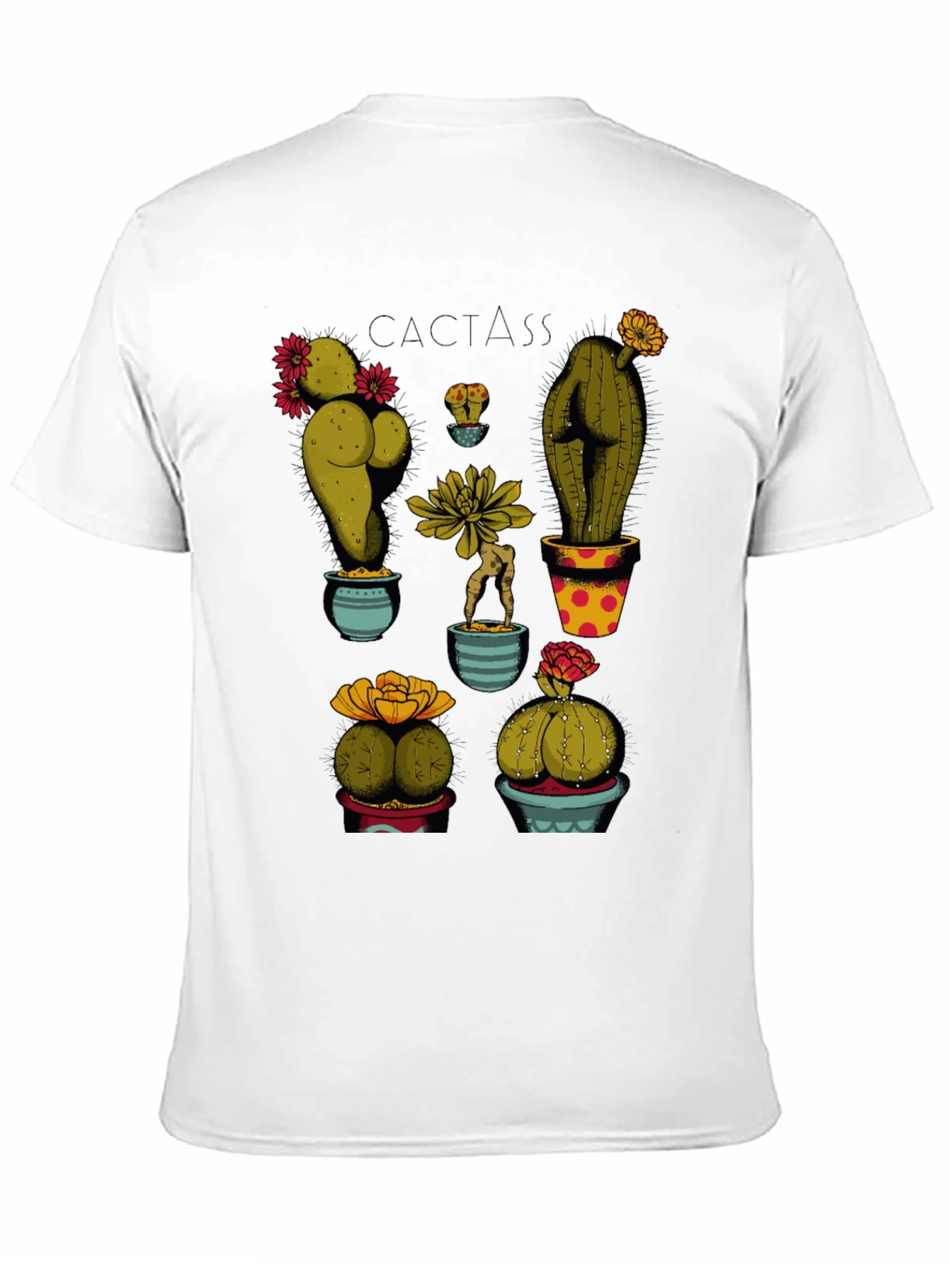Cactass Graphic T-Shirt - Novelty Plant Humor Tee