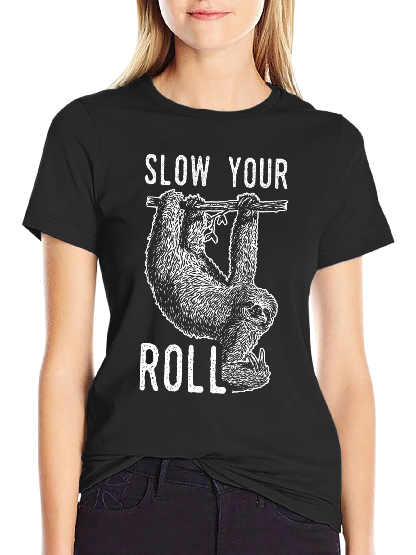 Slow Your Roll Sloth Graphic Tee