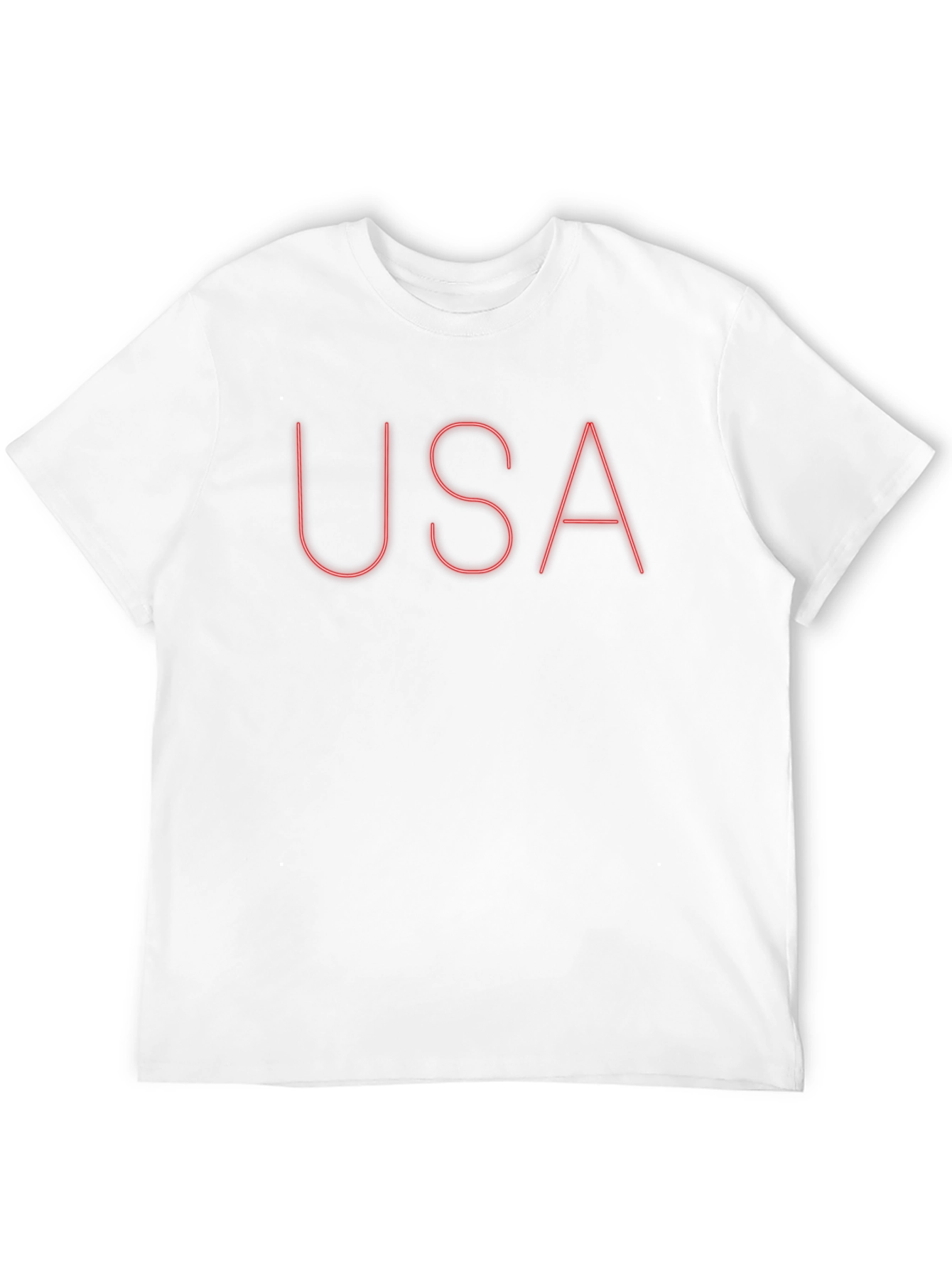 USA Graphic Tee - Classic Black Crew Neck