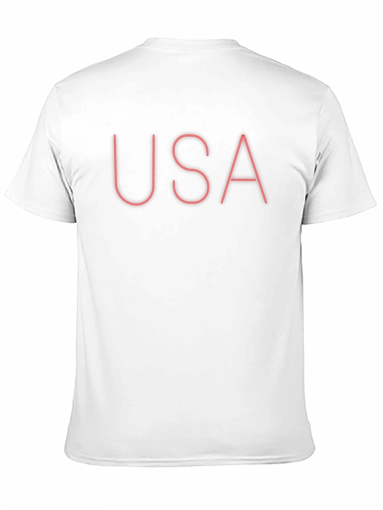 USA Graphic Tee - Classic Black Crew Neck