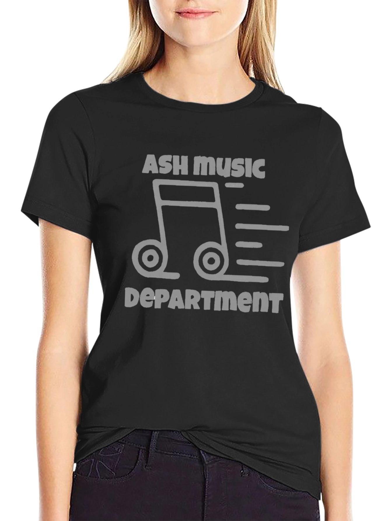 Ash Music Department Tee - Classic Black T-Shirt