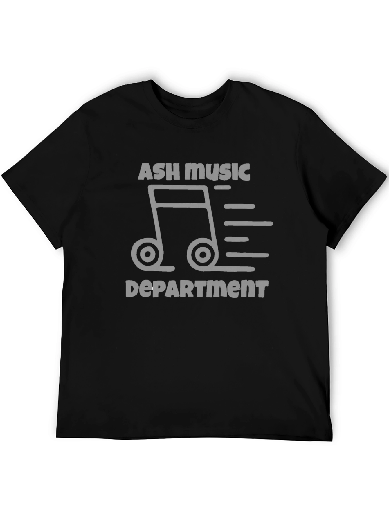Ash Music Department Tee - Classic Black T-Shirt