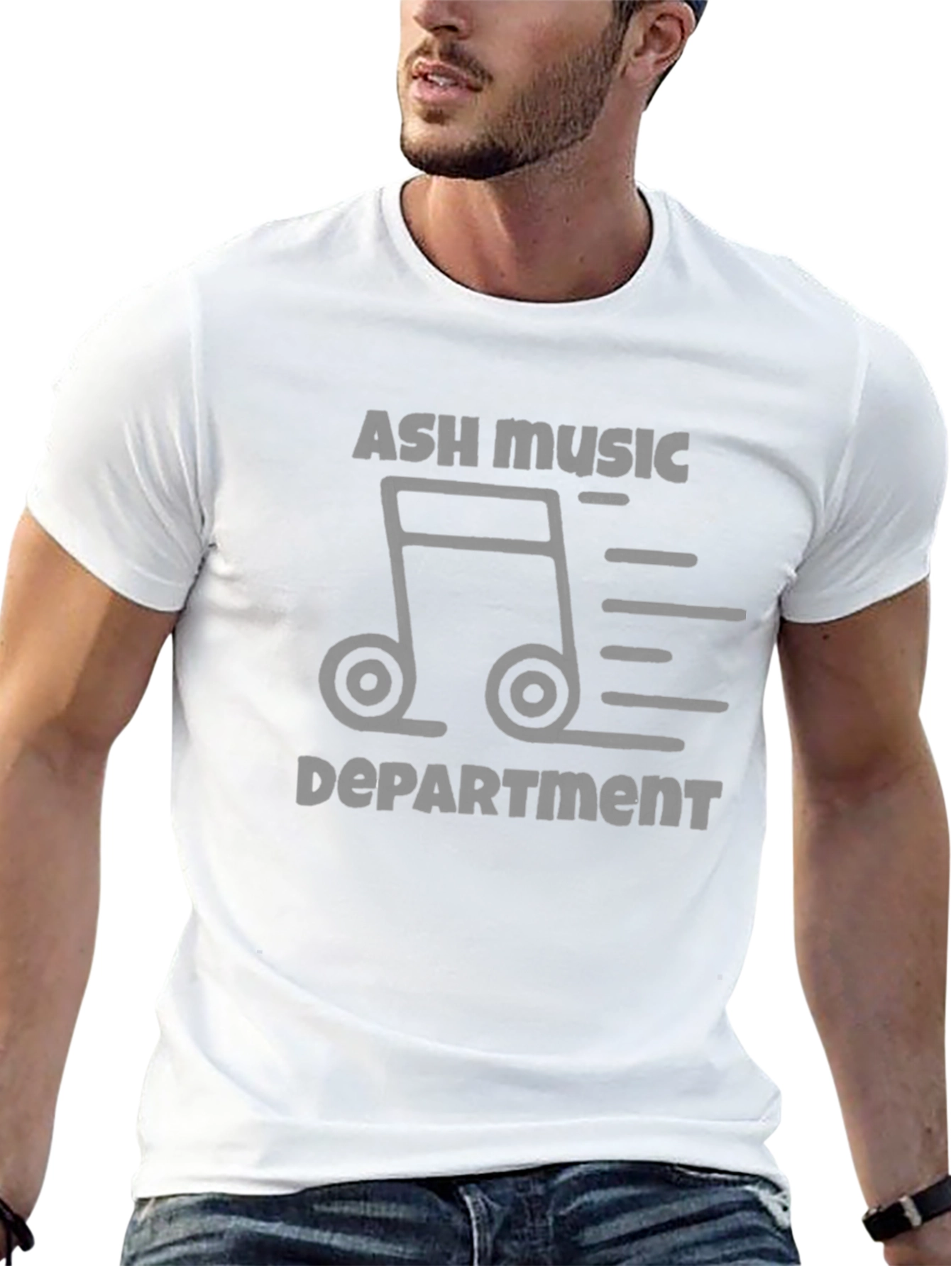 Ash Music Department Tee - Classic Black T-Shirt