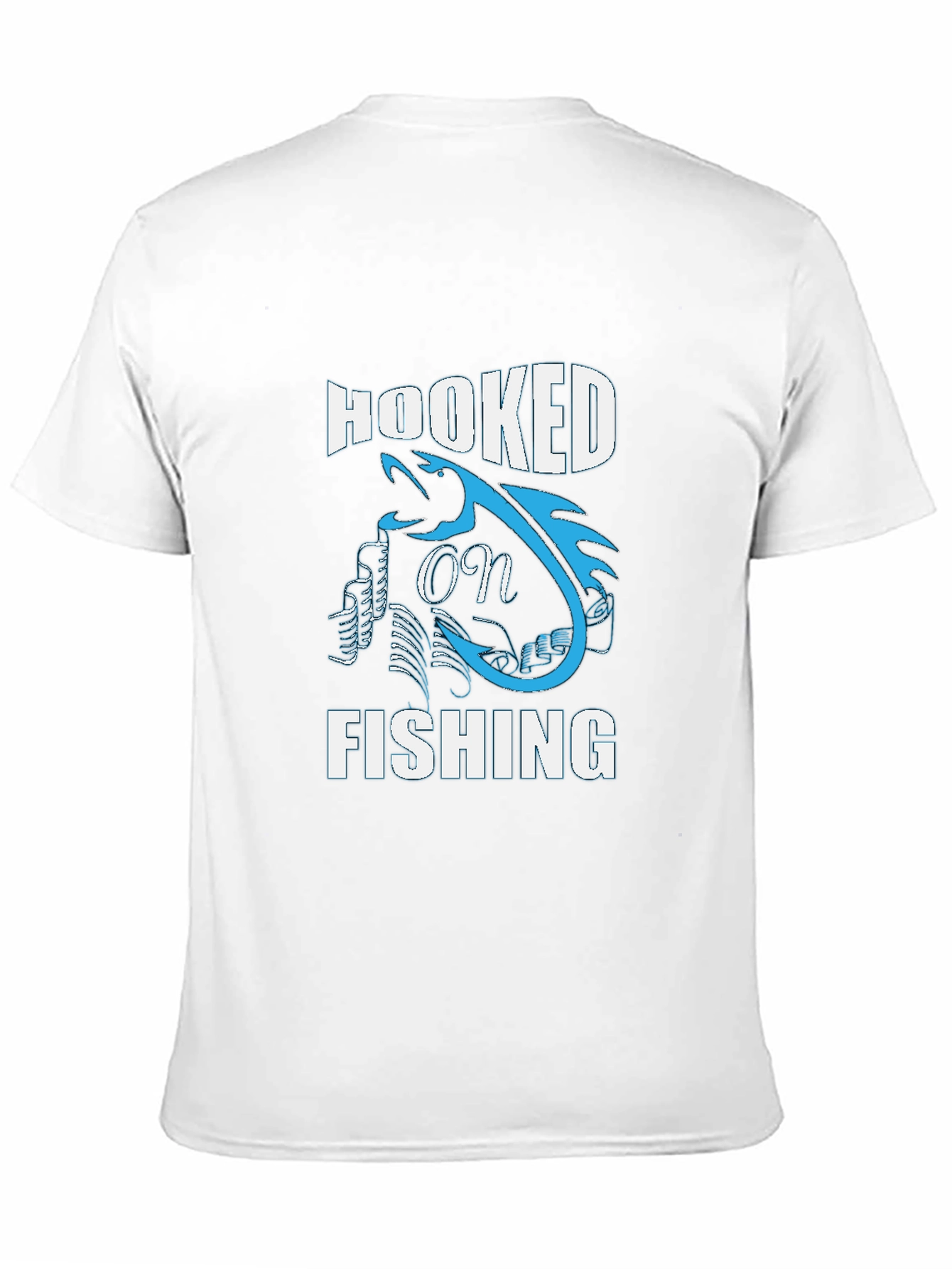Hooked on Fishing Graphic Tee - Black