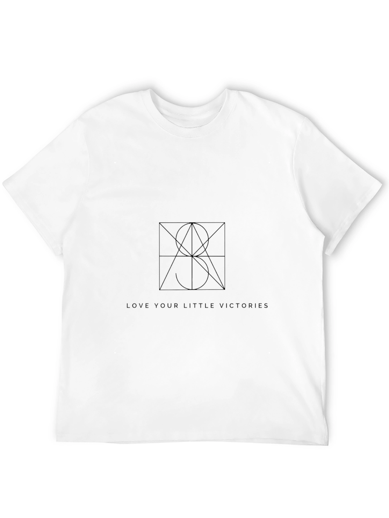 Love Your Little Victories Black Graphic Tee