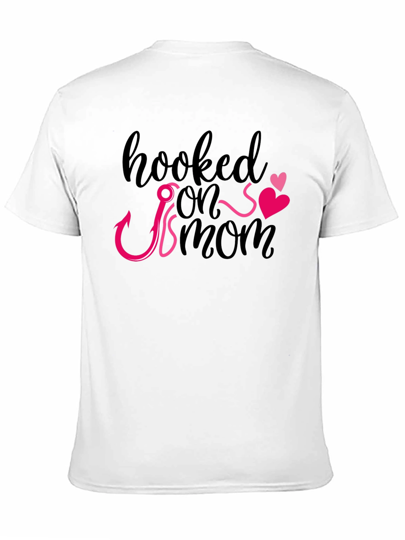 Hooked On Mom Graphic T-Shirt - Mens Black Tee