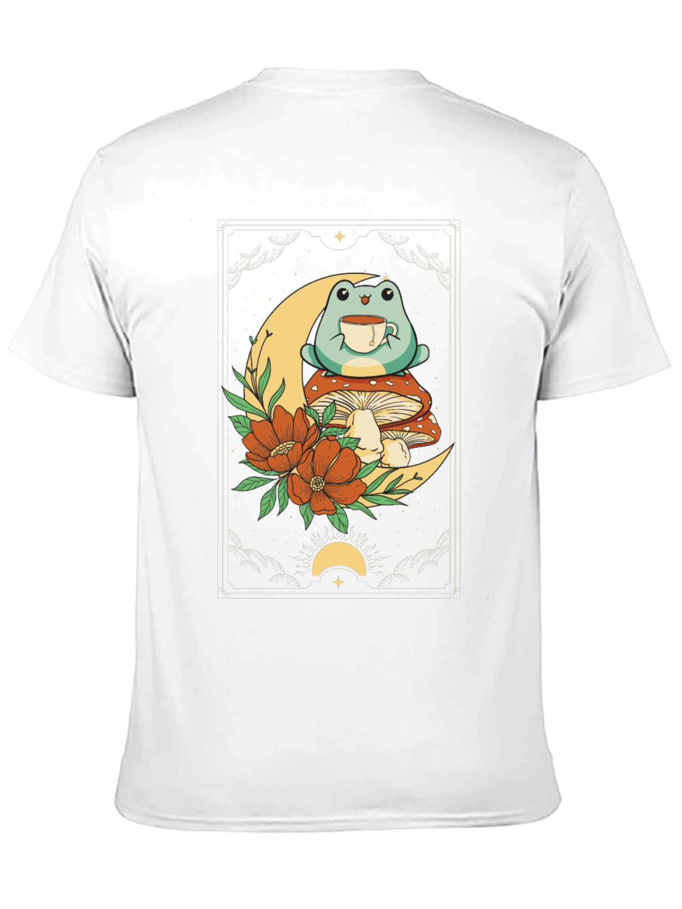 Frog on Moon Graphic T-Shirt