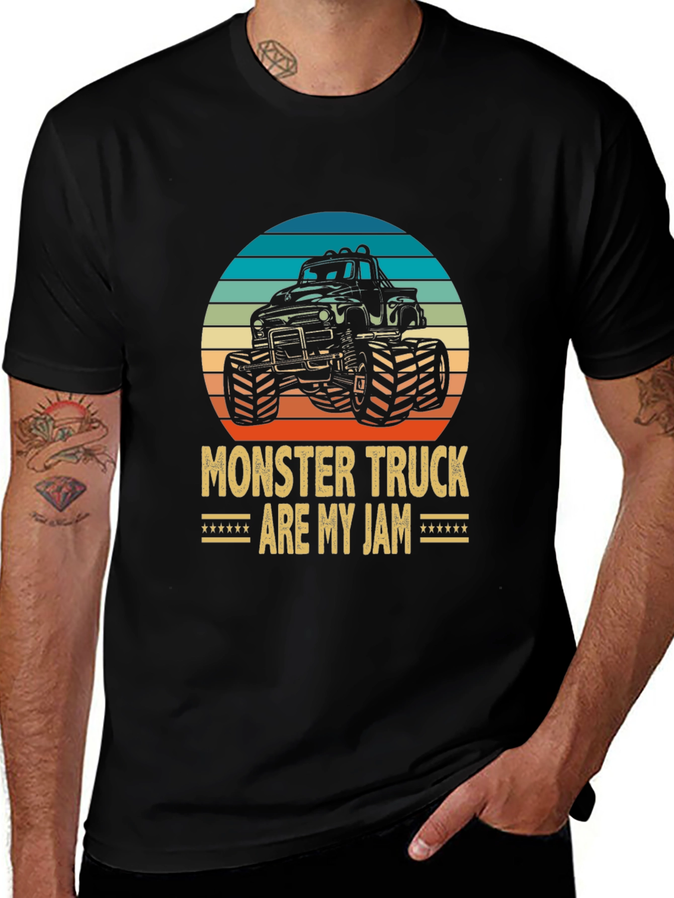 Monster Truck Are My Jam Graphic Tee