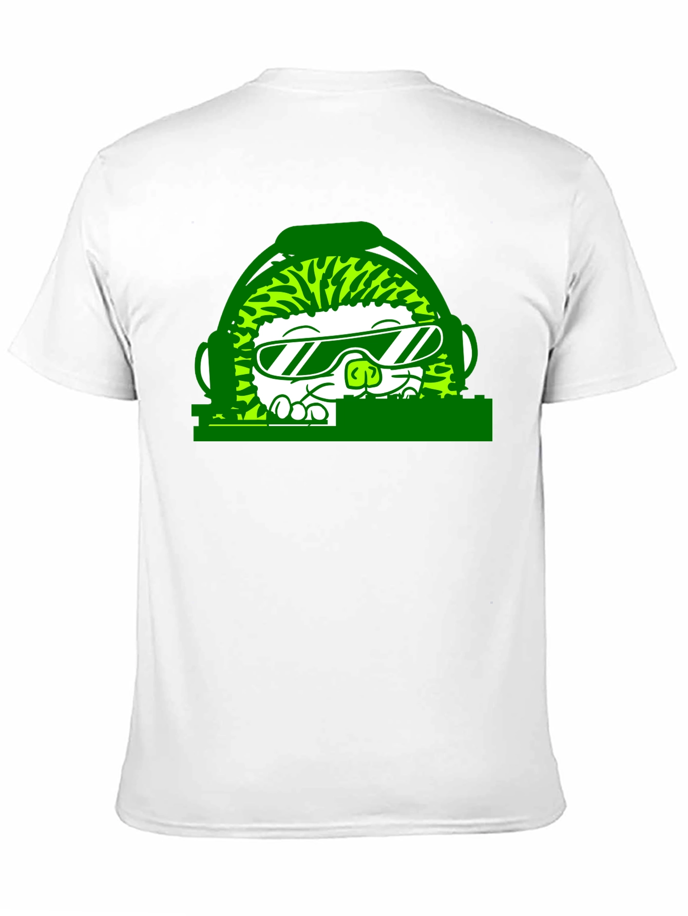 DJ Hedgehog Graphic Tee - Cool Novelty T-Shirt