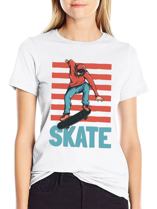 Skateboarding Graphic Tee - Cool Casual Style