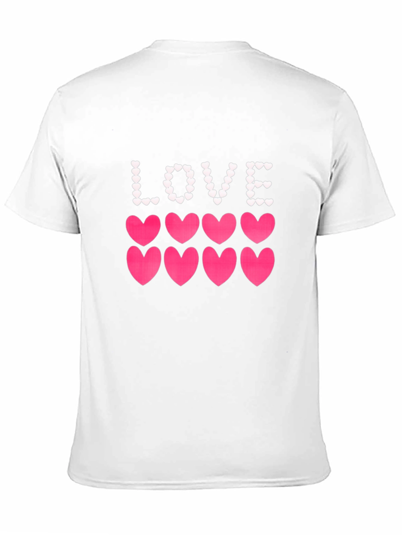 Love Hearts Graphic Tee - Stylish Mens Black T-Shirt