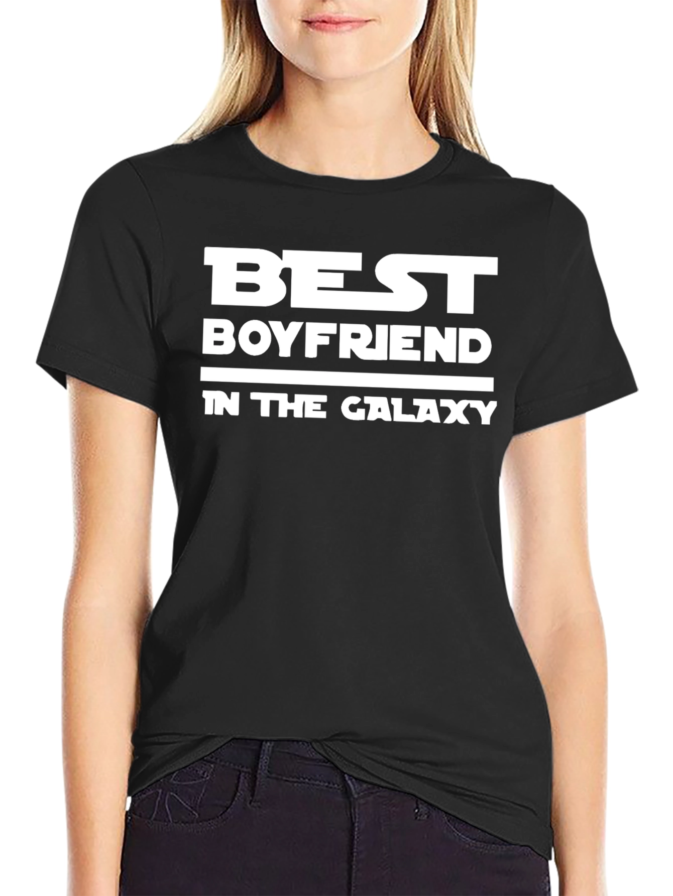 Best Boyfriend In The Galaxy Black T-Shirt