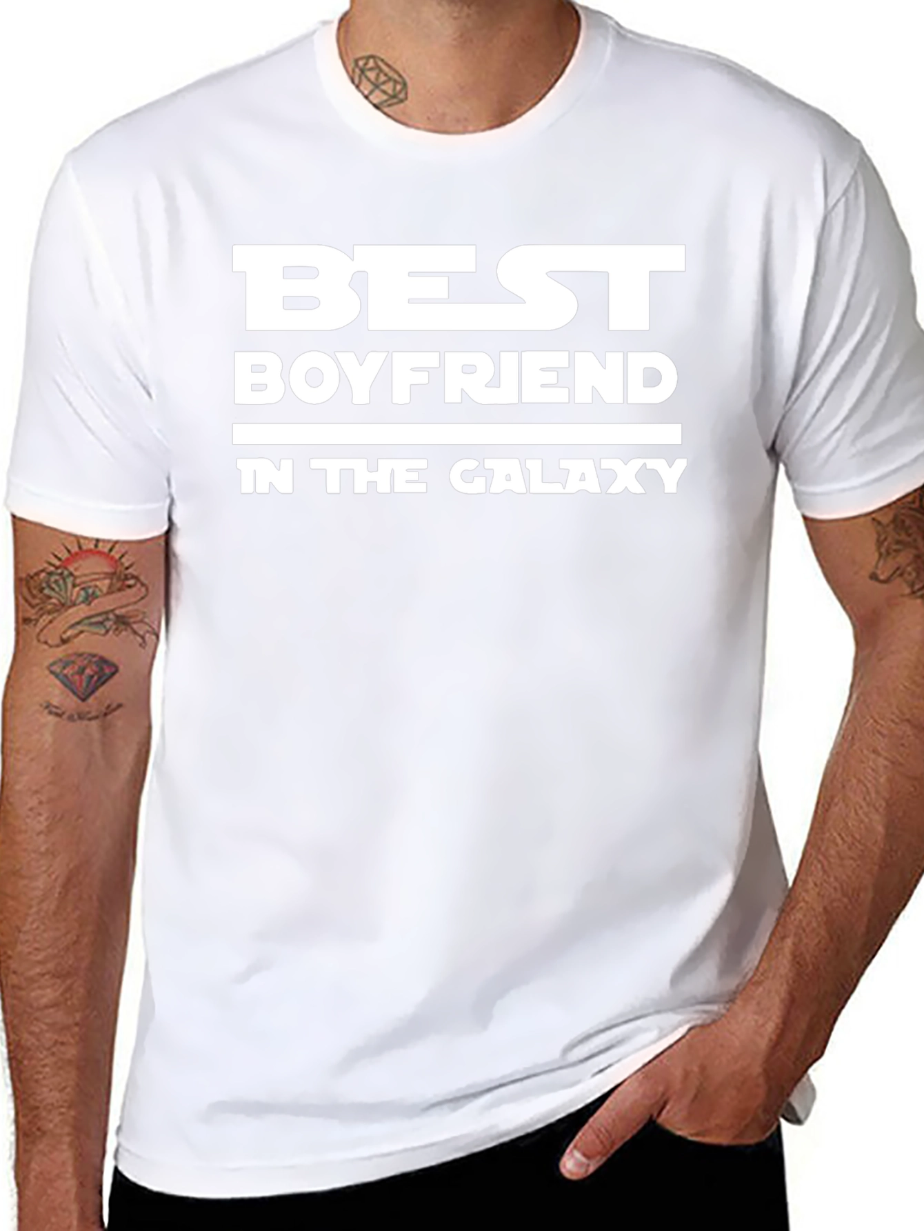 Best Boyfriend In The Galaxy Black T-Shirt