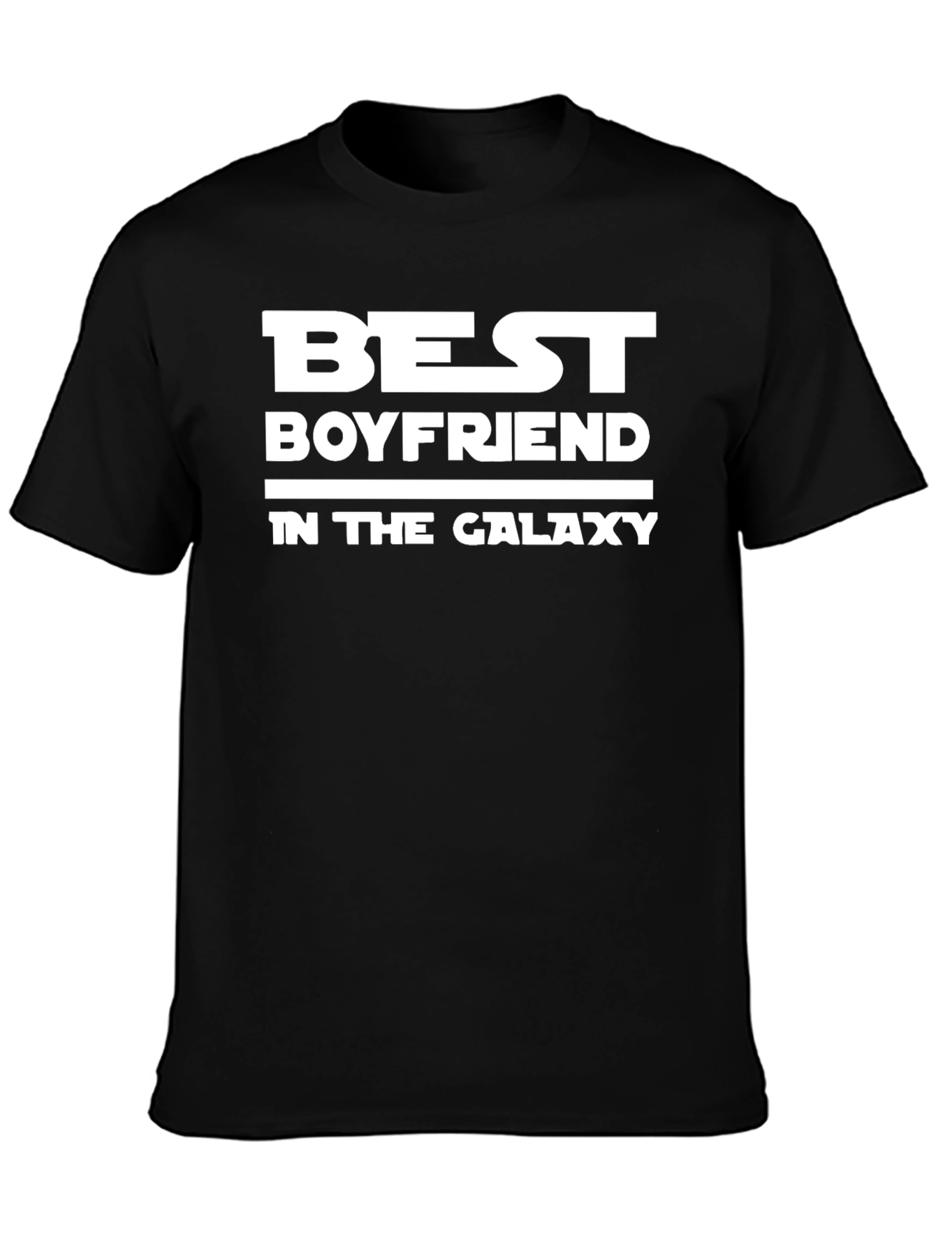 Best Boyfriend In The Galaxy Black T-Shirt