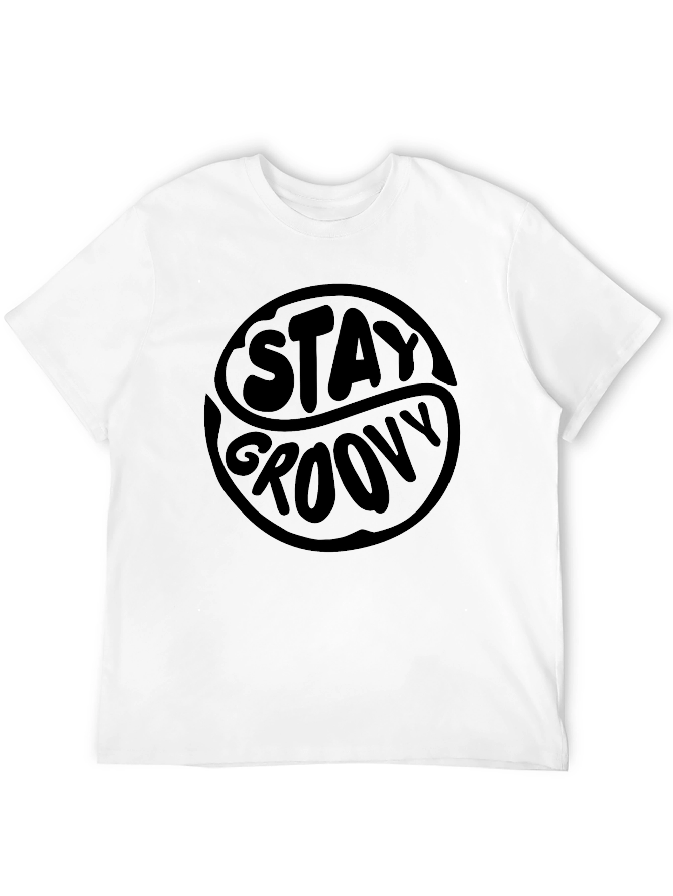 Stay Groovy Black Graphic Tee