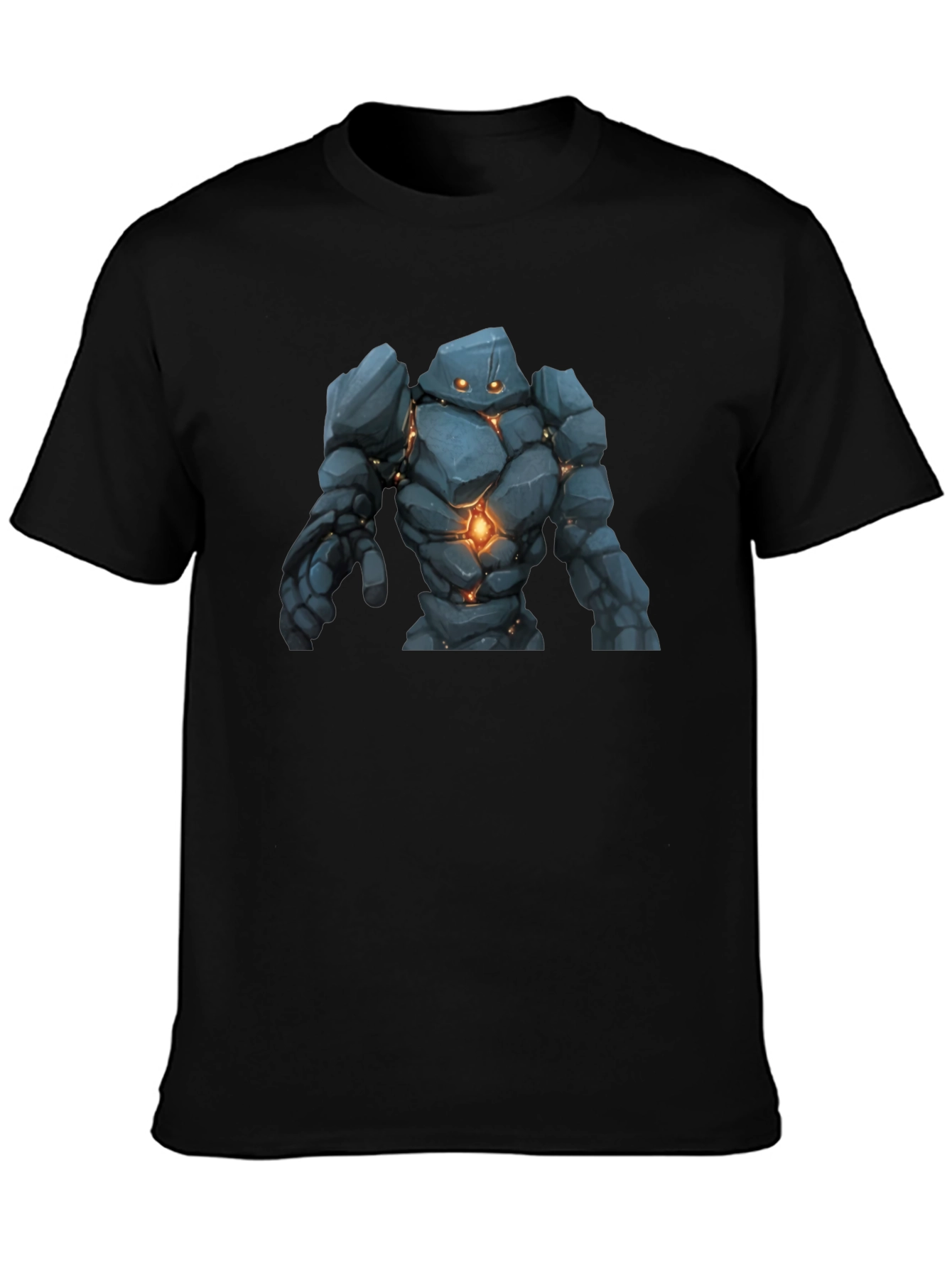 Golem Graphic Print Black T-Shirt