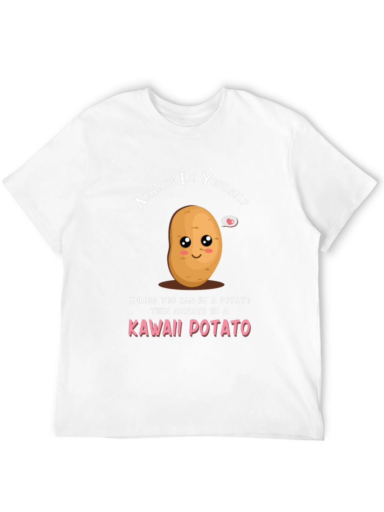 Kawaii Potato Graphic Tee - Funny Novelty T-Shirt