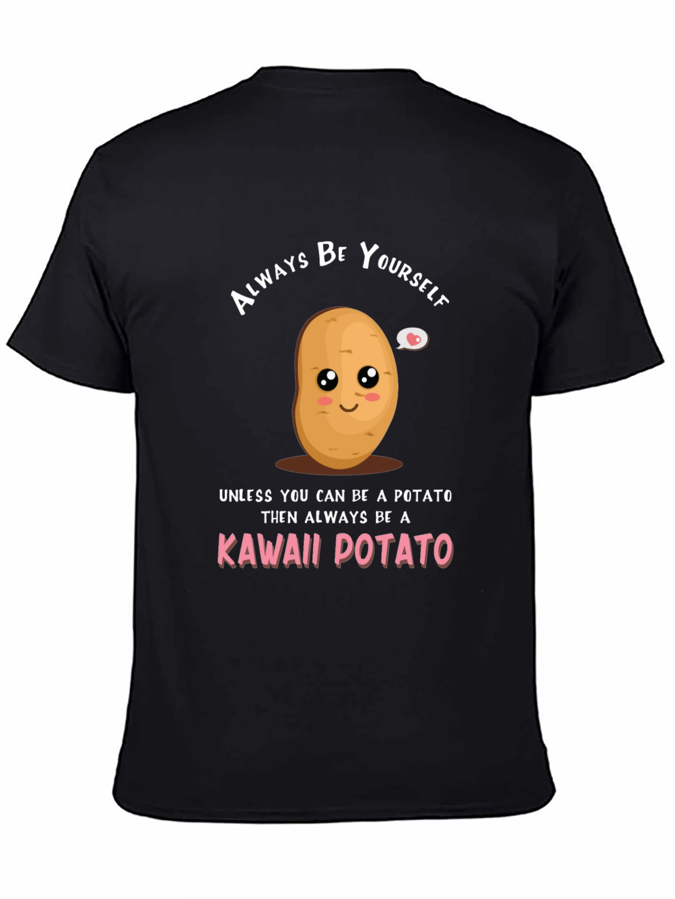 Kawaii Potato Graphic Tee - Funny Novelty T-Shirt
