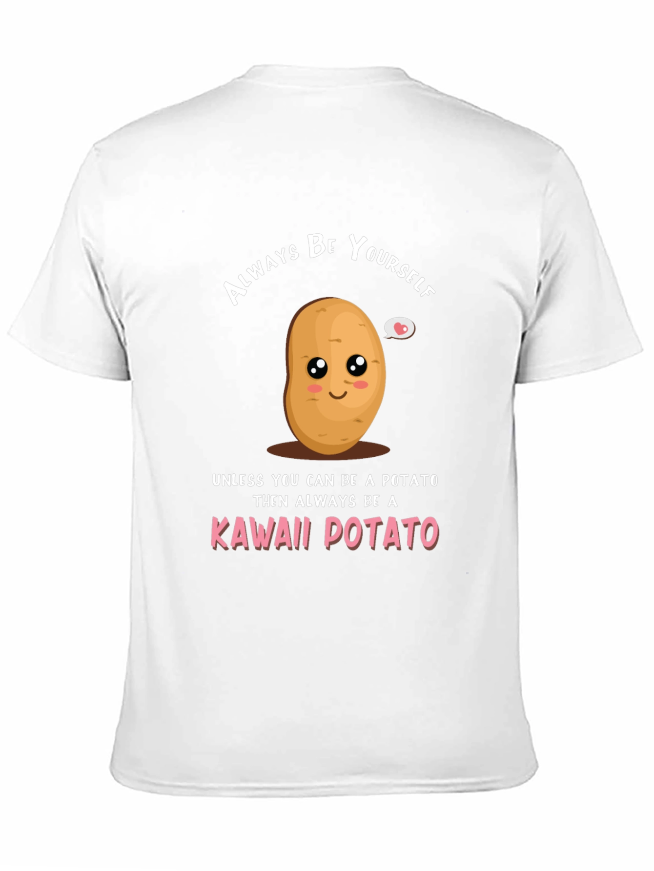 Kawaii Potato Graphic Tee - Funny Novelty T-Shirt