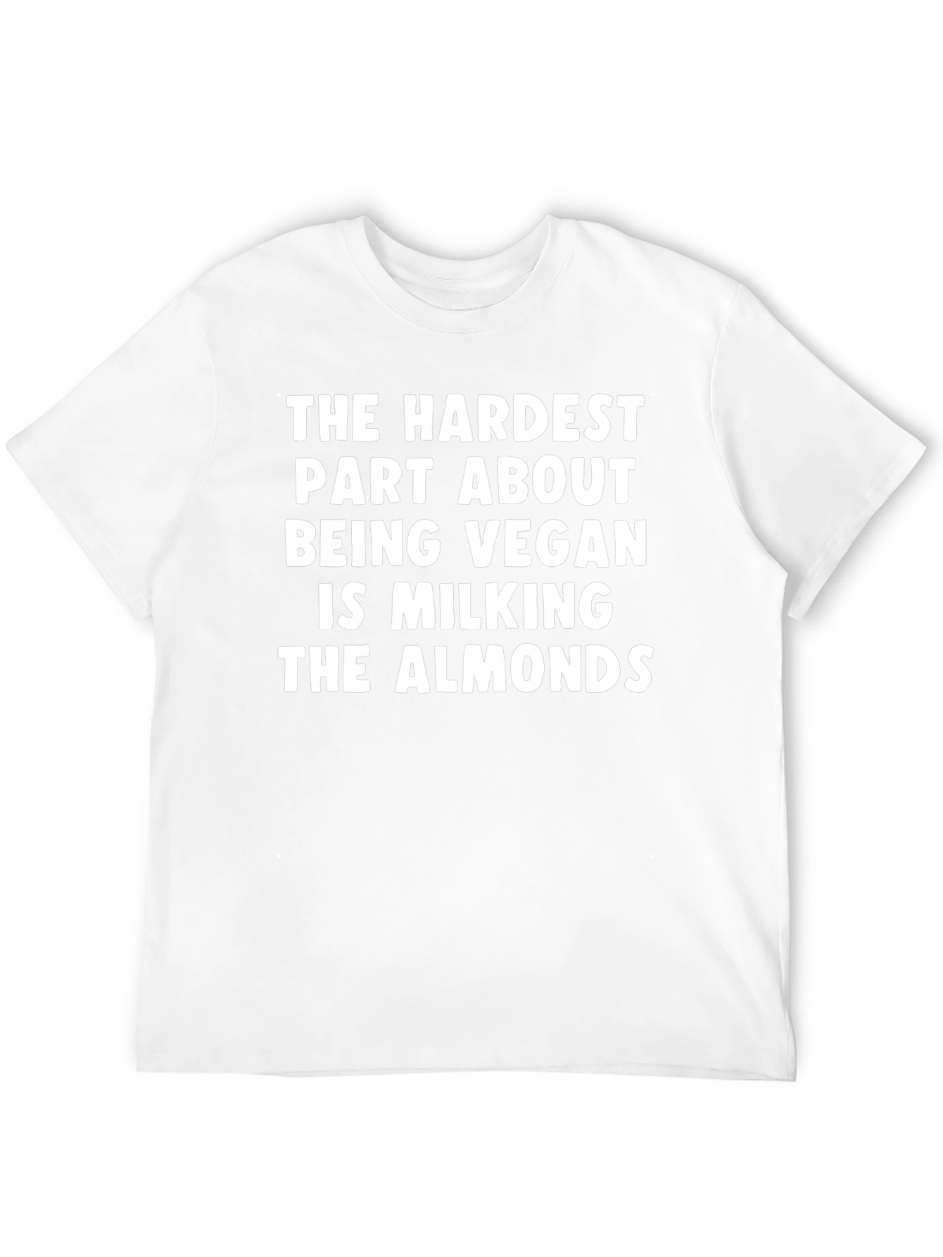 Vegan Humor Graphic Tee - Milking Almonds