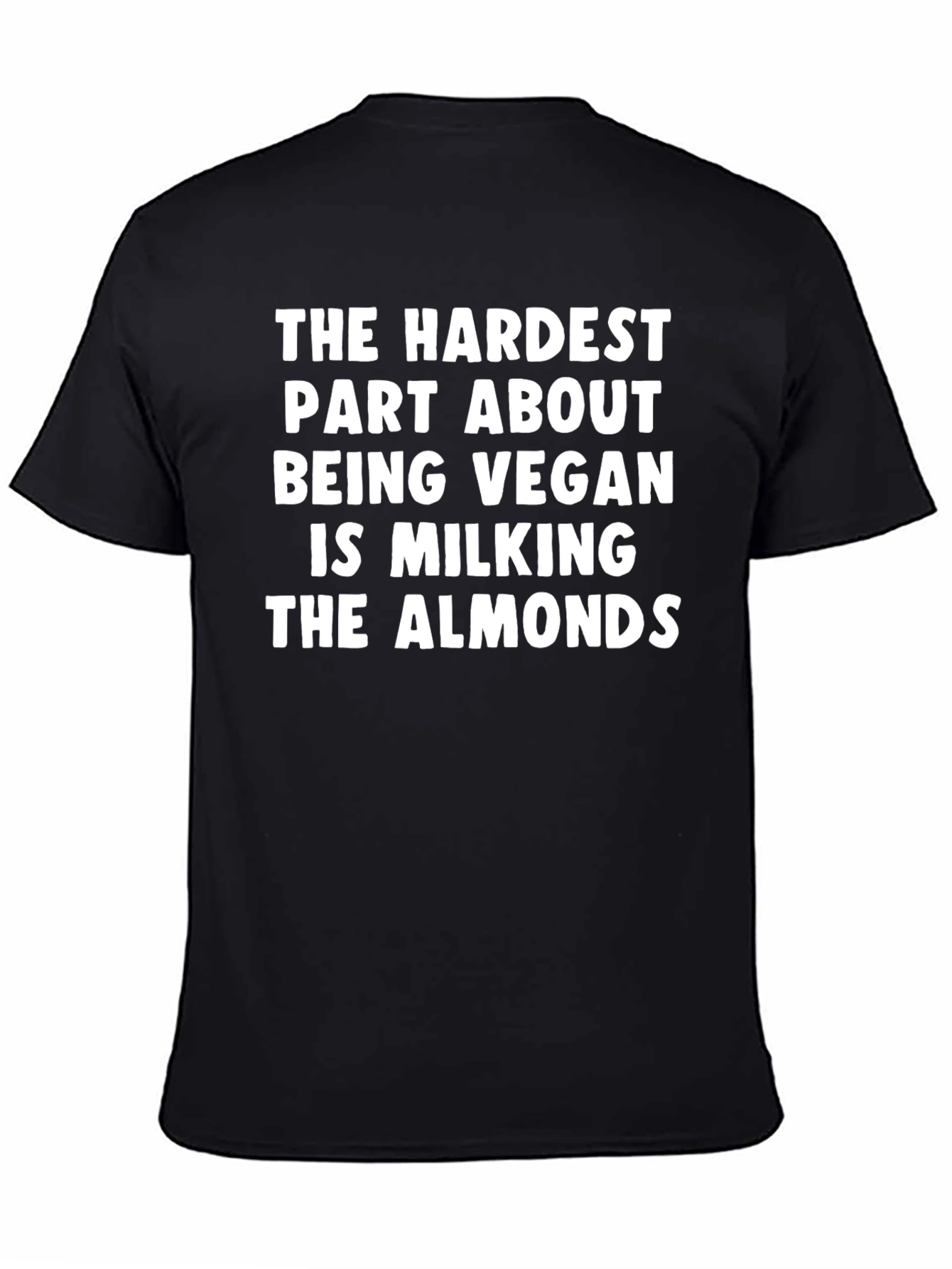 Vegan Humor Graphic Tee - Milking Almonds
