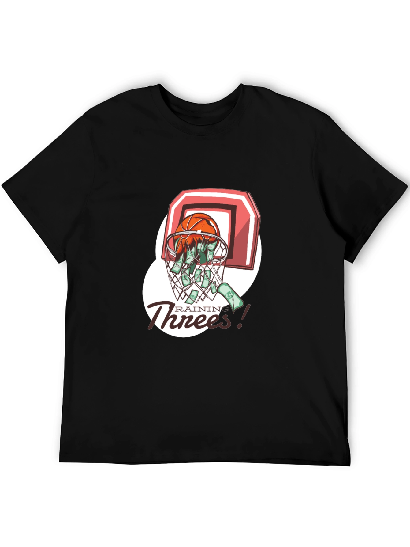 Rainin Threes Basketball Graphic Tee